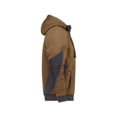 Produktbild von Dassy® - Pulse Sweatshirt-Jacke, lehmbraun/anthrazit, Größe 3XL