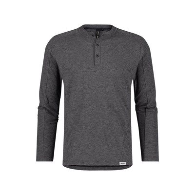 Dassy Serengeti Langarm-Shirt Mit Knopfleiste, Anthrazitgrau, Größe Xl