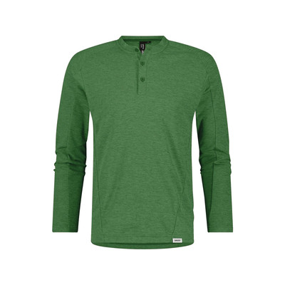 Dassy Serengeti Langarm-Shirt Mit Knopfleiste, Ulmengrün, Größe Xl