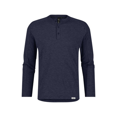 Dassy Serengeti Langarm-Shirt Mit Knopfleiste, Nachtblau, Größe 2XL