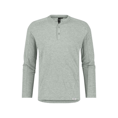 Dassy Serengeti Langarm-Shirt Mit Knopfleiste, Miragegrau, Größe Xl