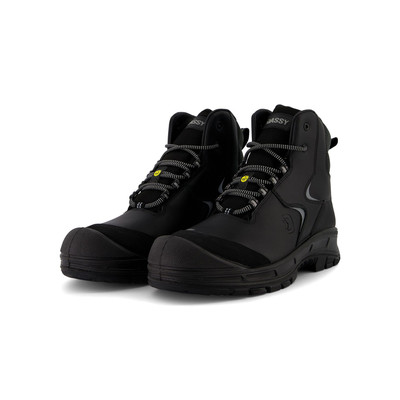 Dassy Sicherheitsschnürstiefel Seth, S7S Fo Sc Hro Sr Esd, Schwarz, Größe 45