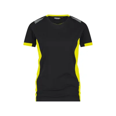 Produktbild von Dassy® - LOGIX - TAMPICO T-Shirt für Frauen, schwarz/warngelb, Größe L