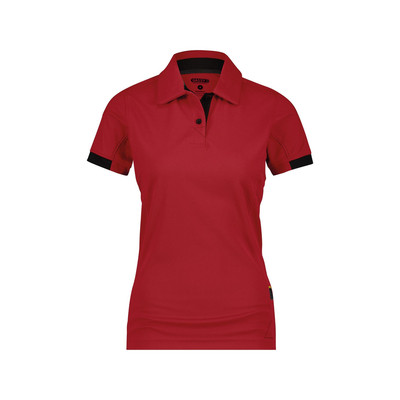 Dassy Traxion Women Poloshirt Für Damen, Rot/schwarz, Größe 2XL