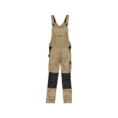 Dassy Versailles Zweifarbige Arbeitslatzhose Mit Kniepolstertaschen, Khaki/schwarz, Schrittlänge Standard, Größe 56