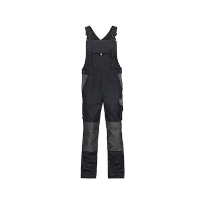 Dassy Versailles Zweifarbige Arbeitslatzhose Mit Kniepolstertaschen, Schwarz/zementgrau, Schrittlänge Standard, Größe 50