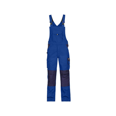 Dassy Versailles Zweifarbige Arbeitslatzhose Mit Kniepolstertaschen, Kornblau/dunkelblau, Schrittlänge Standard, Größe 64