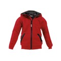 Produktbild von Dassy® - Watson Kids Kapuzensweatshirt mit langem Reißverschluss, rot/schwarz, 