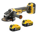 Produktbild von DeWALT - Akku-Winkelschleifer DCG405P3-QW, 18V / 5Ah