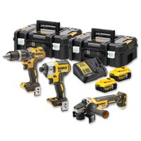 Produktbild von DeWALT - Akku-Kombopack DCK384P2T-QW 18 Volt, 3-teilig