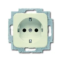 Produktbild von Busch-Jaeger - Schuko-Steckdoseneinsatz Bosch-Duro 2000 SI, eckiger Tragring