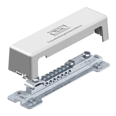 Produktbild von OBO Bettermann - Potentialausgleichsschiene Typ 1809, für den Innenbereich, gra