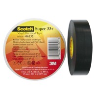 Produktbild von 3M™ - Elektroisolierband Scotch Super 33+, schwarz, 19mm x 6m