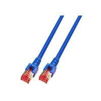 Produktbild von null - Patchkabel Cat. 6, 2x RJ45 mit S/FTP, 1m, blau