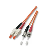 Produktbild von NOBRAND - Patchkabel LWL, SC/ST 50/125y, OM2, 15m, orange
