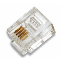 Produktbild von cimco® - Modularstecker RJ11 6/4, ungeschirmt für flexible Leiter, Flach- und R