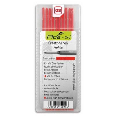 Produktbild von cimco® - 10er Pack Ersatzminen Rot zu 212151