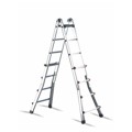 Produktbild von cimco® - Aluminium-Teleskop-Leiter mit 2 x 7 Stufen, Höhe min/max 1,25m/3,55m, 