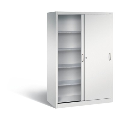 Produktbild von C+P - Schiebetürenschrank, 1.950 x 1.200 x 600mm, RAL 7035, lichtgrau