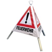 Produktbild von null - Faltsignal, 700mm, Tagesleuchtfarbe, Feuerwehr, Unfall, Ölunfall