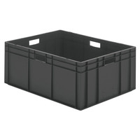 LA-KA-PE Stapel-Transportkasten, 800 x 600 x 210mm, 740 x 545 x 200mm, rot Produktbild