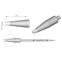 Produktbild von JBC - Lötspitze Serie C470, Meißelform, C470040/4,0 x 1,3mm, gerade