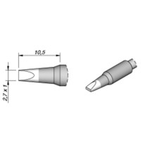 Produktbild von JBC - Lötspitze Serie C245 Meißelform, C245729/2,7 x 1,0mm, gerade