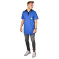 Produktbild von WETEC - ESD-Polo-Shirt light, mit schwarzem Kragen, Größe XXXL, blau