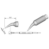 Produktbild von JBC - Lötspitze Serie C210, Rundform, C210002/ø0,2mm, gebogen