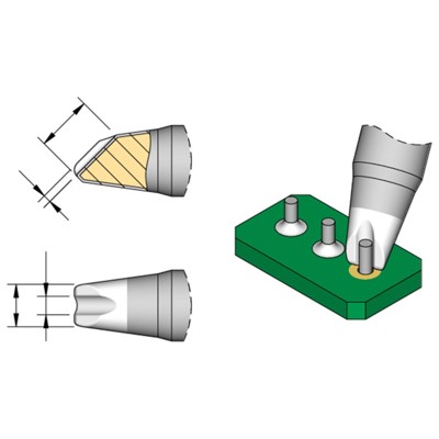 Produktbild von JBC - Lötspitze Serie C245 Sondertypen, C245785/ø3,0mm, Hohlkehle