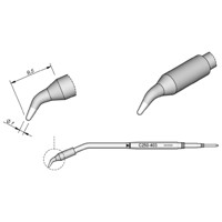 Produktbild von JBC - Lötspitze Serie C250, Rundform, C250403/ø1,0mm, gebogen