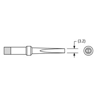 Produktbild von PLATO - Lötspitze für Weller Serie PT, Meißelform, PT C9/3,2mm, gerade