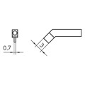 Produktbild von Weller® - Lötspitze Serie RTW, Meißelform, RTW 3/1,0 x 3,0mm, gebogen