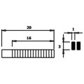 Produktbild von WETEC - Mini-Flachzange Ecotec, kurz, Greifflächen geriffelt, 3,0, ESD-Griffe