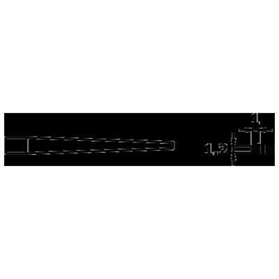 Produktbild von WETEC - Mini-Flachzange Ecotec, lang, Greifflächen glatt, 1,2mm, ESD-Griffe