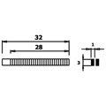 Produktbild von WETEC - Mini-Flachzange Ecotec, lang, Greifflächen geriffelt, 3,0mm, ESD-Griffe