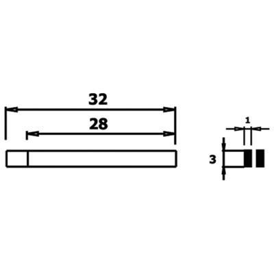 Produktbild von WETEC - Mini-Flachzange Ecotec, lang, Greifflächen glatt, 3,0mm, ESD-Griffe