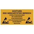 Produktbild von Warmbier® - ESD Aufkleber, ESD, deutsch, 150 x 300mm