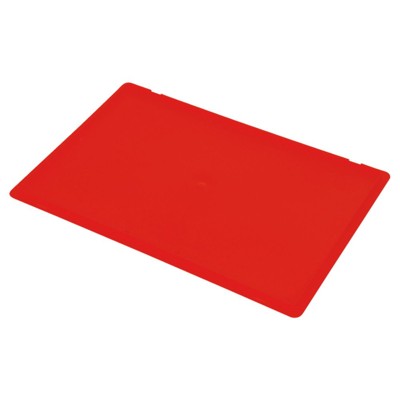 Produktbild von Warmbier® - Hakendeckel, für Lagerbehälter IDP-STAT, ESD, 400 x 300 x 10mm, rot