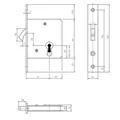 KFV ST-Einsteckschloss, WC, D55,20kt, DL/DR Produktbild img2 S