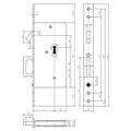 KFV ST-Einsteckschloss, BB, D55,20rd, DL/DR Produktbild img2 S