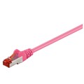 Produktbild von Dönges - Patchkabel Cat. 6, 2x RJ45 mit S/FTP, 0,25 m, magenta