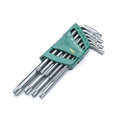 Produktbild von SATA - Stiftschlüssel-Satz für Torx, lang, 9-teilig, T10-T50
