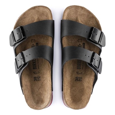 Produktbild von BIRKENSTOCK® - Sandale Arizona Superlauf, Birko-Flor, schwarz/rot, normal, Größ