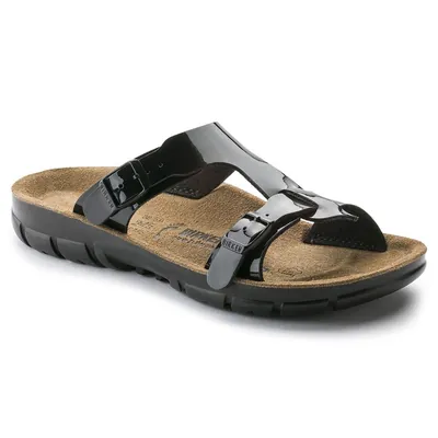 Produktbild von BIRKENSTOCK® - Damen-Pantolette Sofia, BirkoFlor, schmal, Black Patton, Größe 3