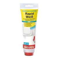 Produktbild von decotric® - Ausbesserungsfarbe Rapid Weiß, lösungsmittelfrei, 250 ml