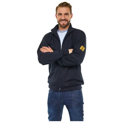 Produktbild von WETEC - ESD-Sweatjacke, Größe M, schwarz