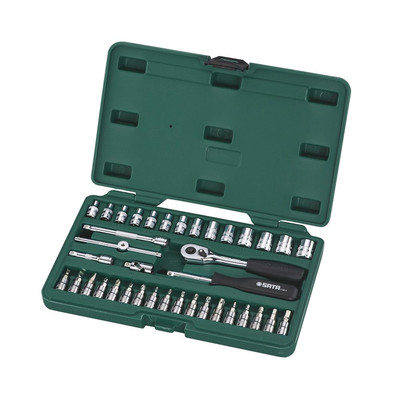 Sata Steckschlüssel Garnitur 6-kant 1/4" 52-teilig