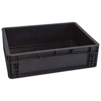 Produktbild von WETEC - Lagerbehälter mit Unterfassgriff, ESD, 600 x 400 x 270 mm