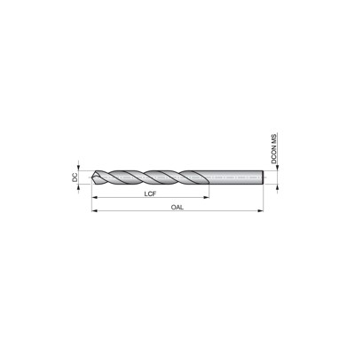 Produktbild von Dormer - Spiralbohrer HSS 118° DIN 338 Kurz Unbeschichtet C305A0025/64, 1.98mm